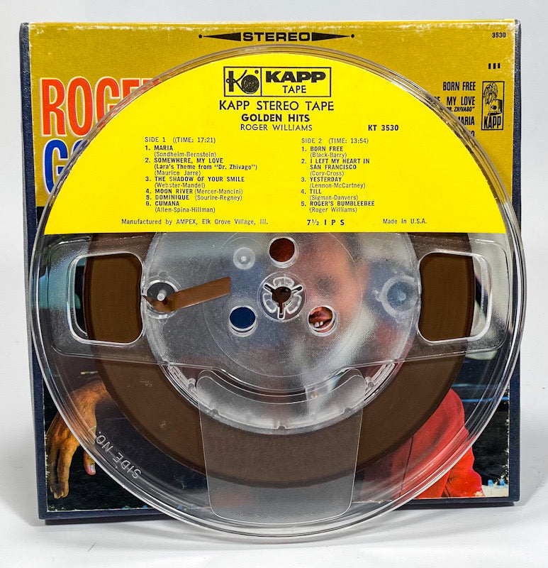 Golden Hits Roger Williams Reel to Reel Tape 7 1/2 IPS Kapp
