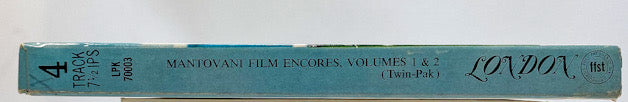 Film Encores Volumes 1 And 2 Mantovani Reel to Reel Tape 7 1/2 IPS London