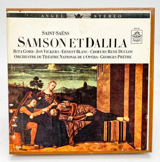 Saint Saens Samson Et Dalila Gorr Blanc Pretre Reel to Reel Tape 7 1/2 IPS Angel