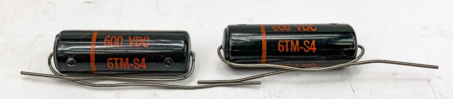 Sprague 0.04 uf 600 VDC Black Beauty Capacitors 2x NOS