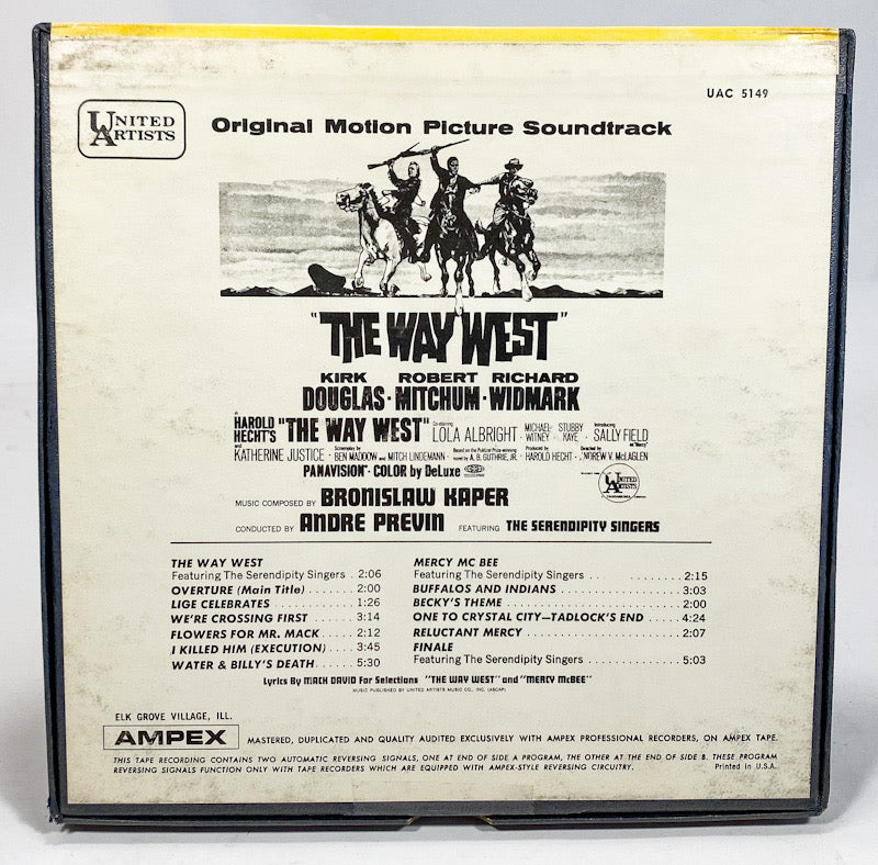 The Way West Soundtrack by The Serendipity Singers Reel Tape 7 1/2 IPS United