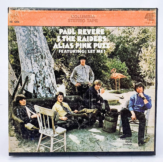 Paul Revere & The Raiders Alias Pink Puzz Reel to Reel Tape 3 3/4 IPS Columbia