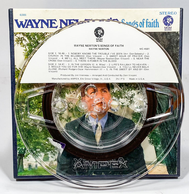 Songs Of Faith by Wayne Newton Reel to Reel Tape 3 3/4 IPS MGM