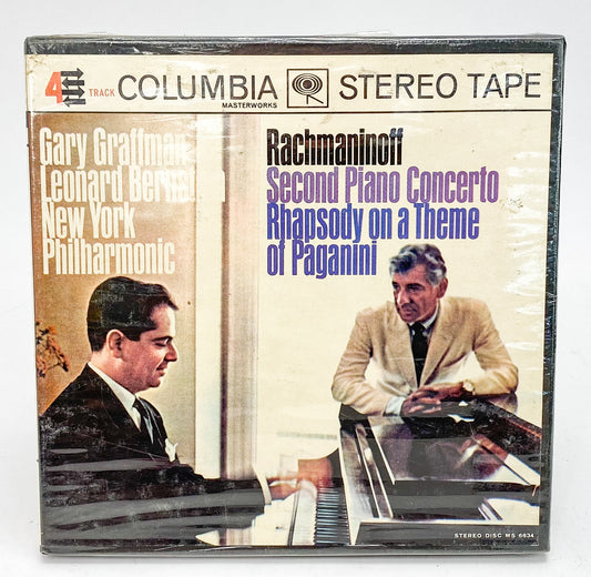 Rachmaninoff Concerto No 2 Reel to Reel Tape 7.5 IPS Columbia Bernstein Graffman