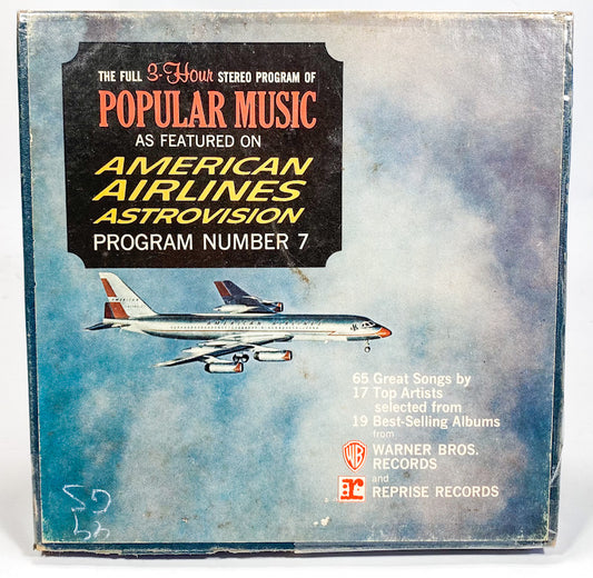 American Airlines Popular Program No. 7 Reel to Reel Tape 3 3/4 IPS United