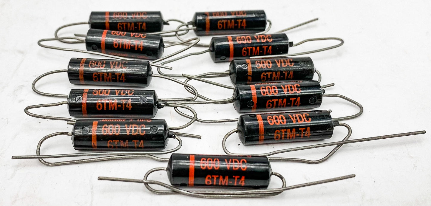 Sprague 0.0004 uf 600 VDC Black Beauty Capacitors 10x NOS