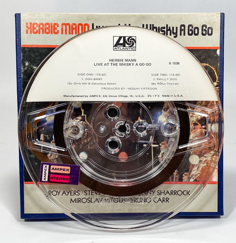 Live At The Whisky A Go Go Herbie Mann Reel to Reel Tape 3 3/4 IPS Atlantic