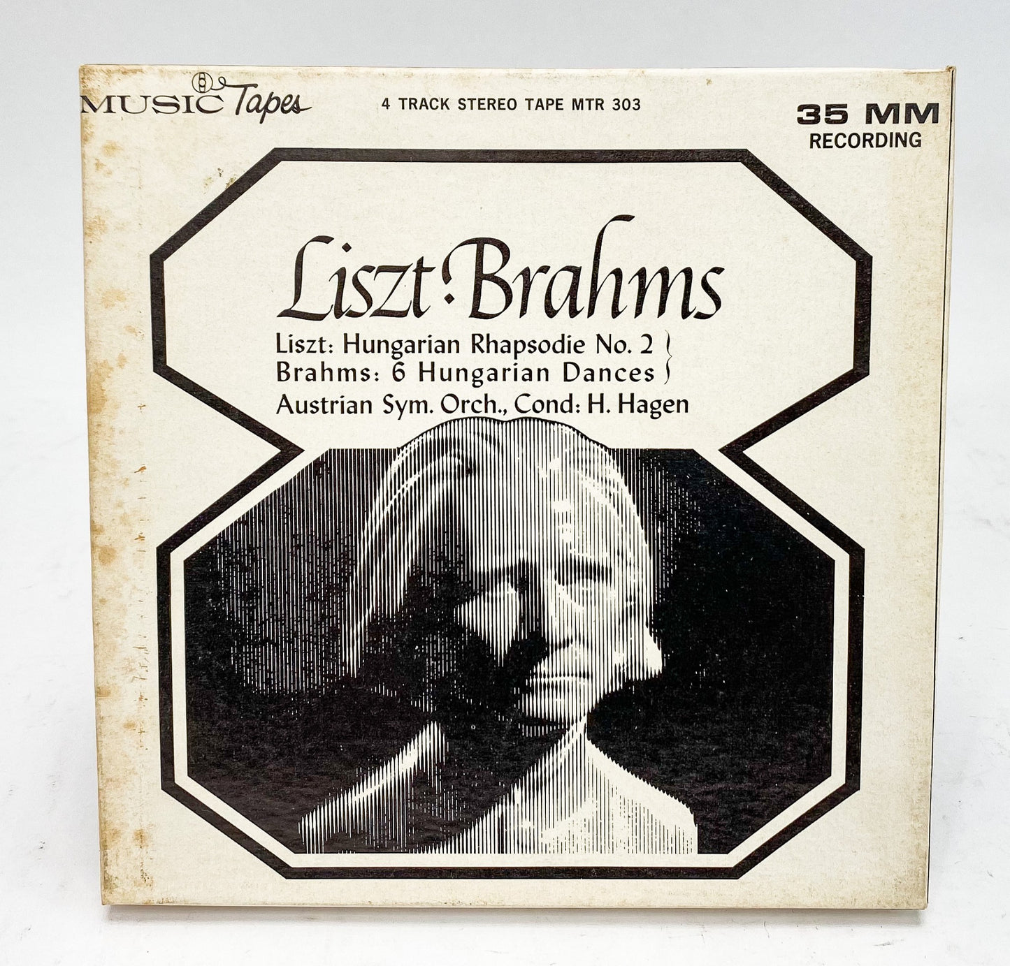 Liszt Brahms Austrian Symphony Orchestra Reel to Reel Tape 7 1/2 IPS MusicTape