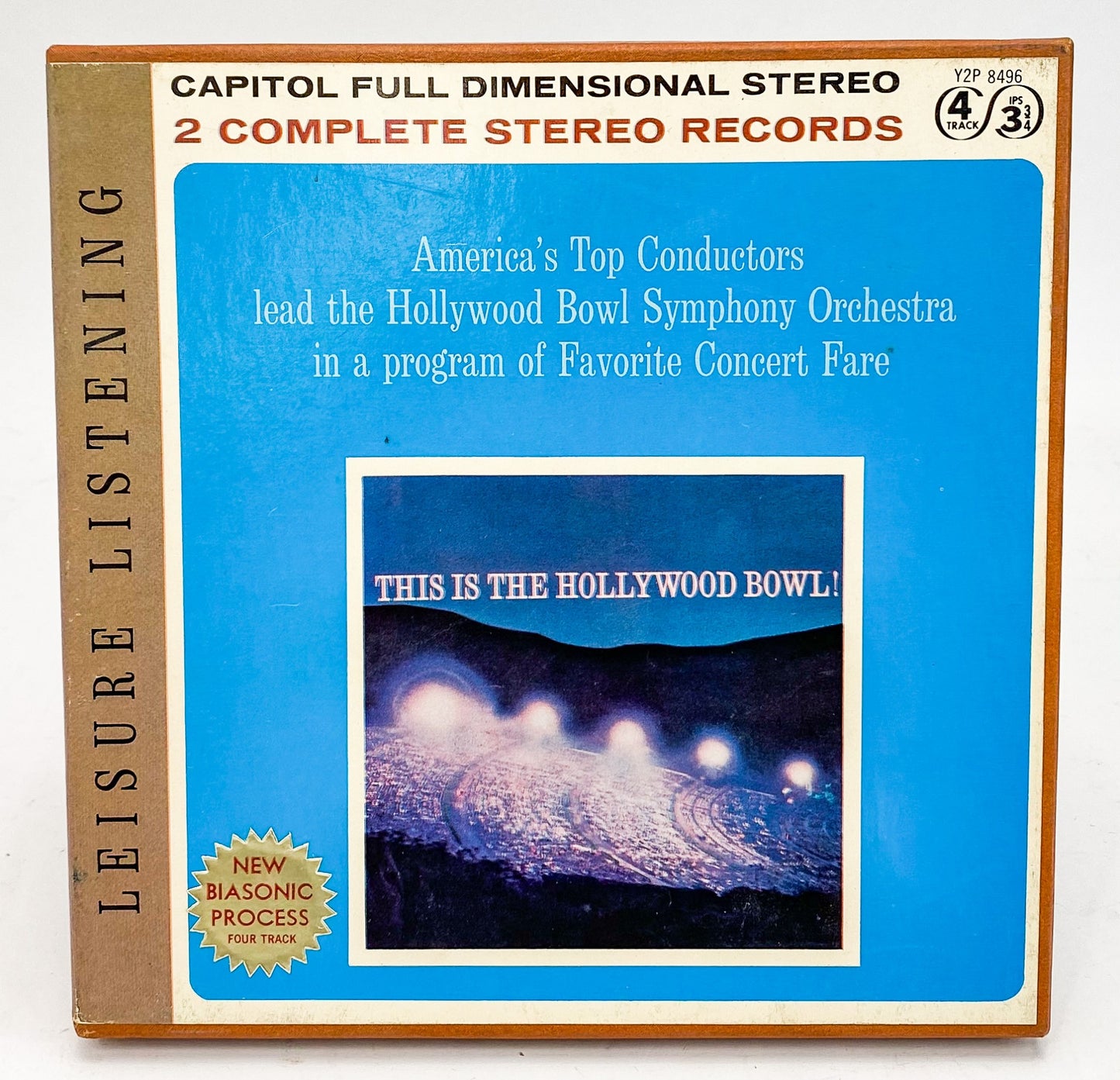 This Is the Hollywood Bowl Reel to Reel Tape 3 3/4 IPS Capitol