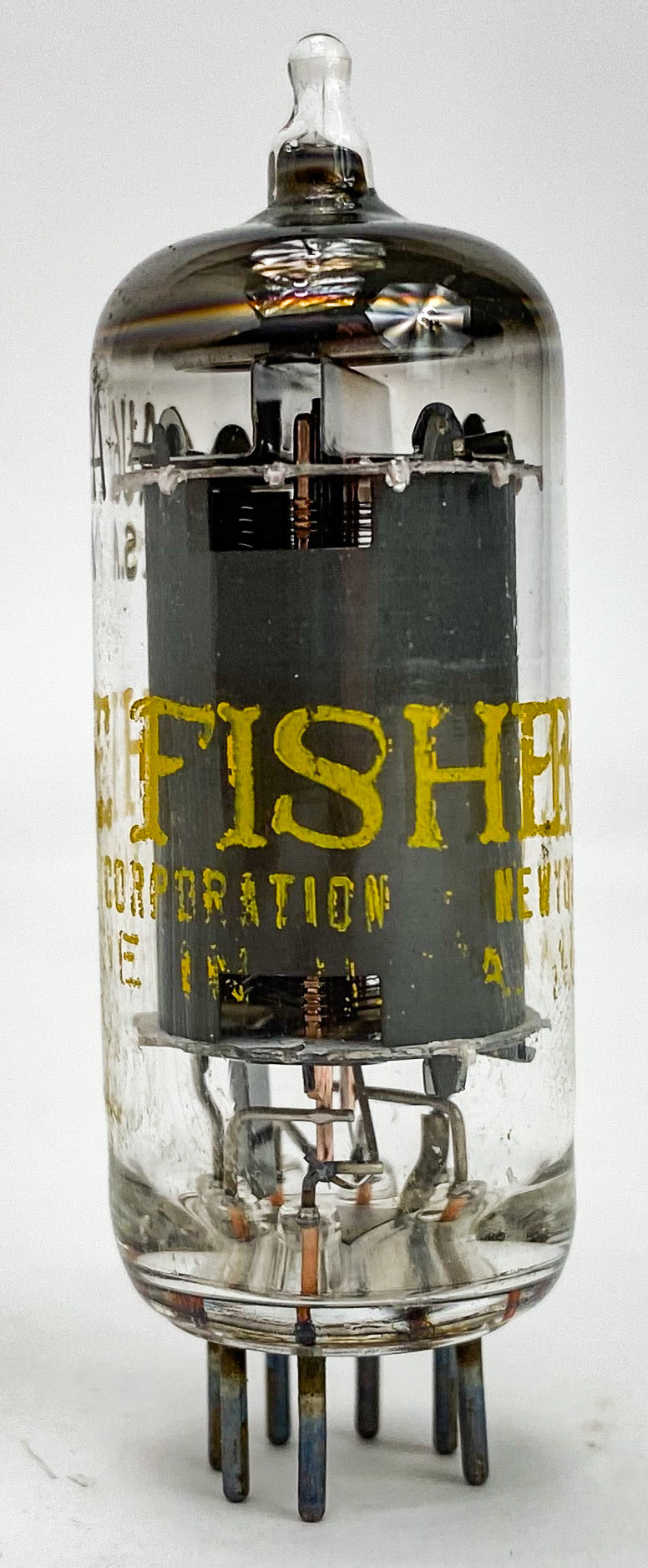 Fisher 6AU6A Grey Plate Halo Getter Vacuum Tube