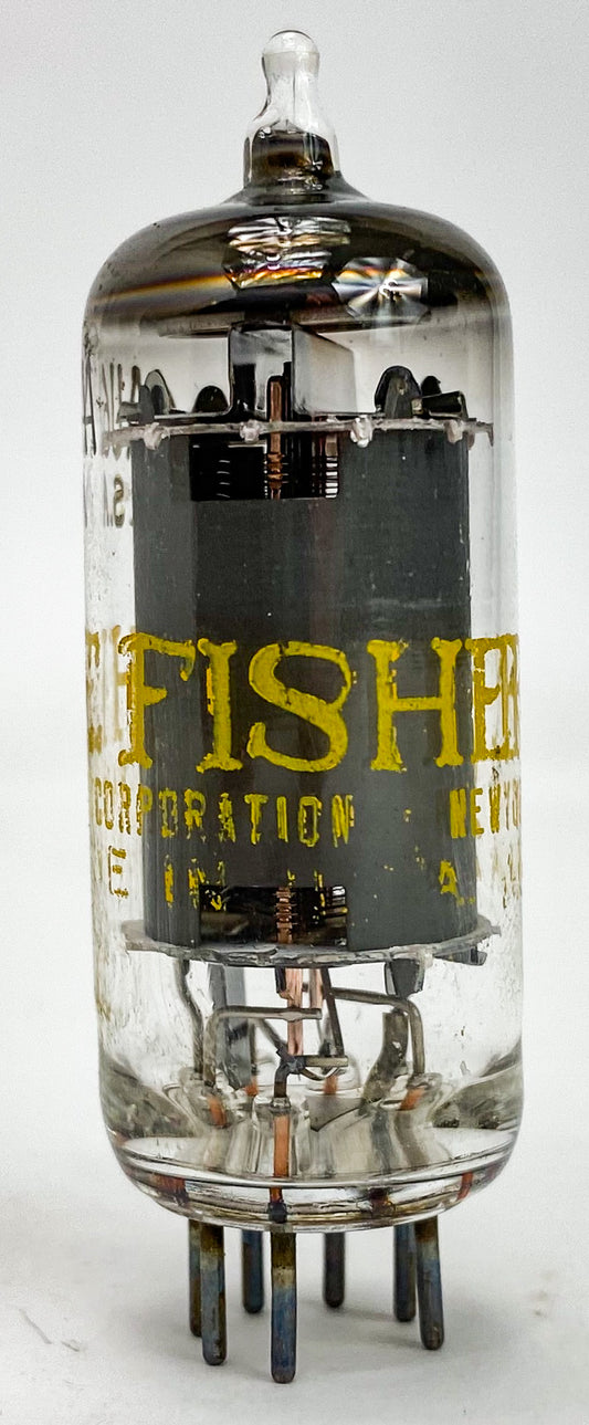 Fisher 6AU6A Grey Plate Halo Getter Vacuum Tube