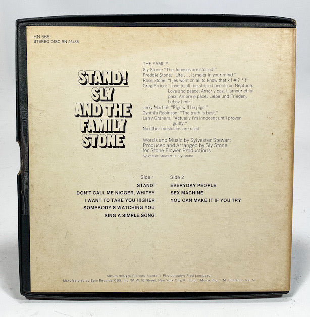 Stand! by Sly And The Family Stone Reel to Reel Tape 3 3/4 IPS Epic