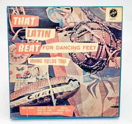 That Latin Beat For Dancing Feet Irving Fields Trio Reel to Reel Tape 7.5" Vox