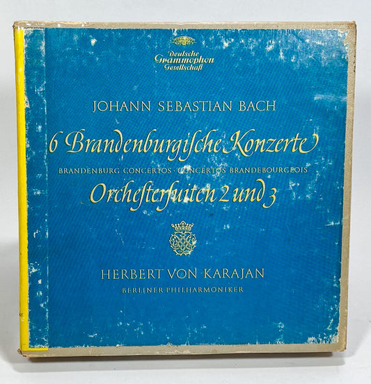 Bach 6 Brandenburg Concertos 2 Suites by Karajan Reel Tape 7 1/2" IPS Deutsche