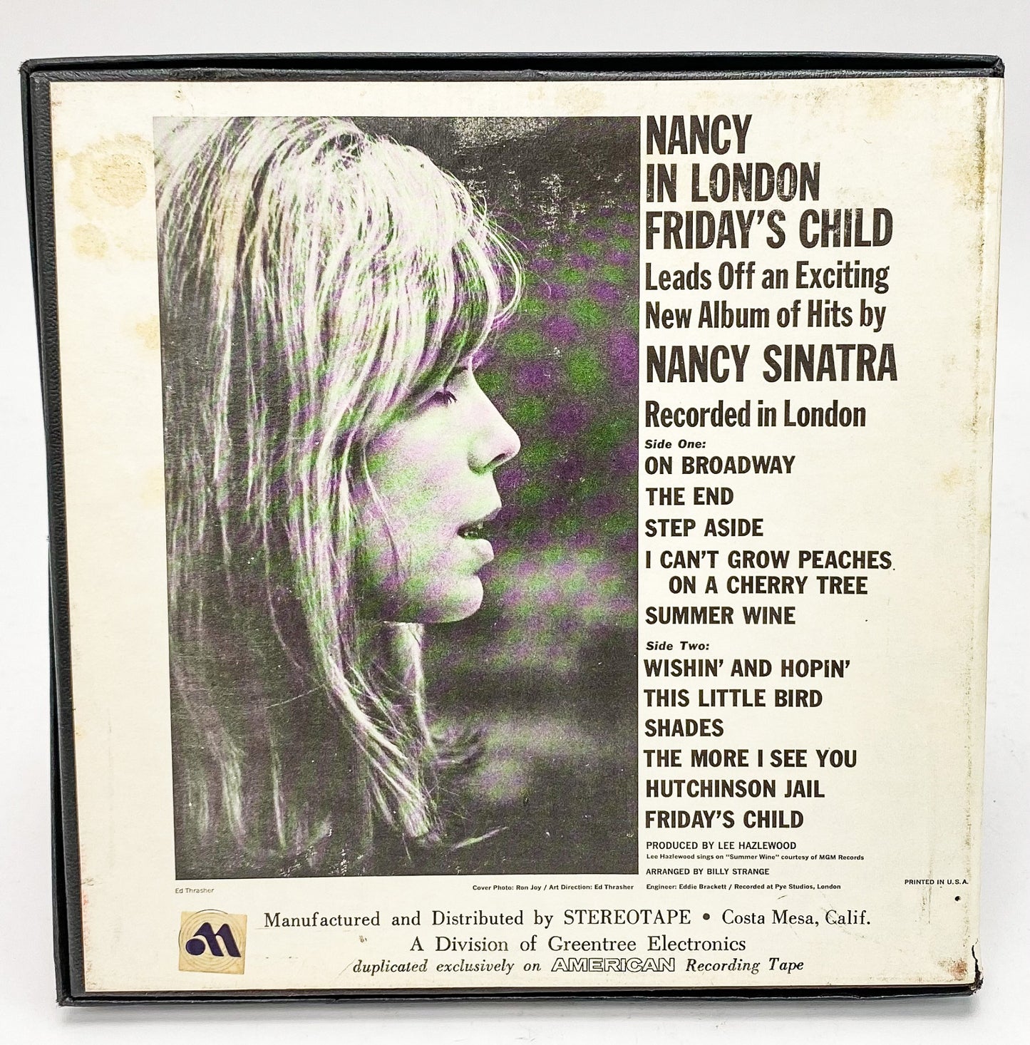 Nancy Sinatra Nancy In London Reel to Reel Tape 7 1/2 IPS Reprise