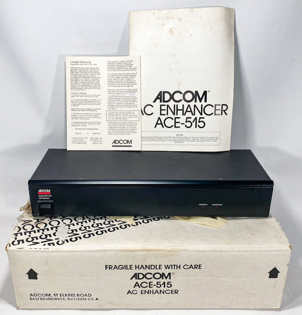 Adcom ACE-515 AC Enhancer With Manual And Box