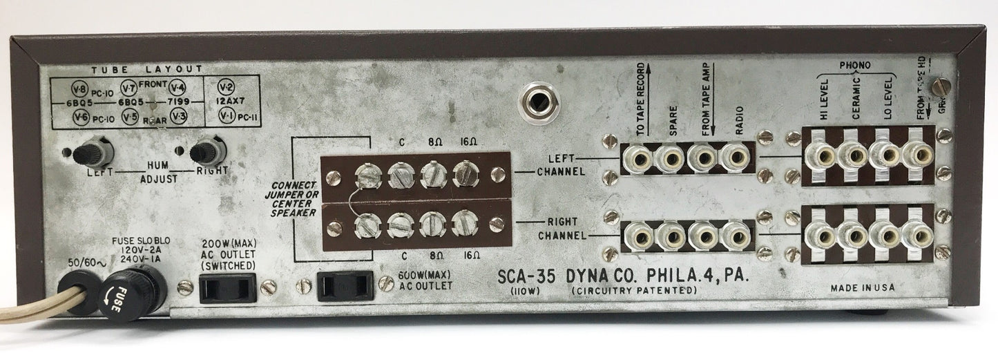 Dynaco SCA-35 35 Watt Integrated Stereo Vacuum Tube Amplifier