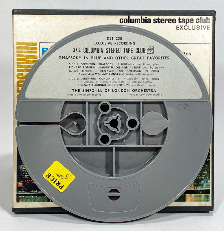 Rhapsody In Blue And Other Favorites Reel to Reel Tape 3 3/4 IPS Columbia