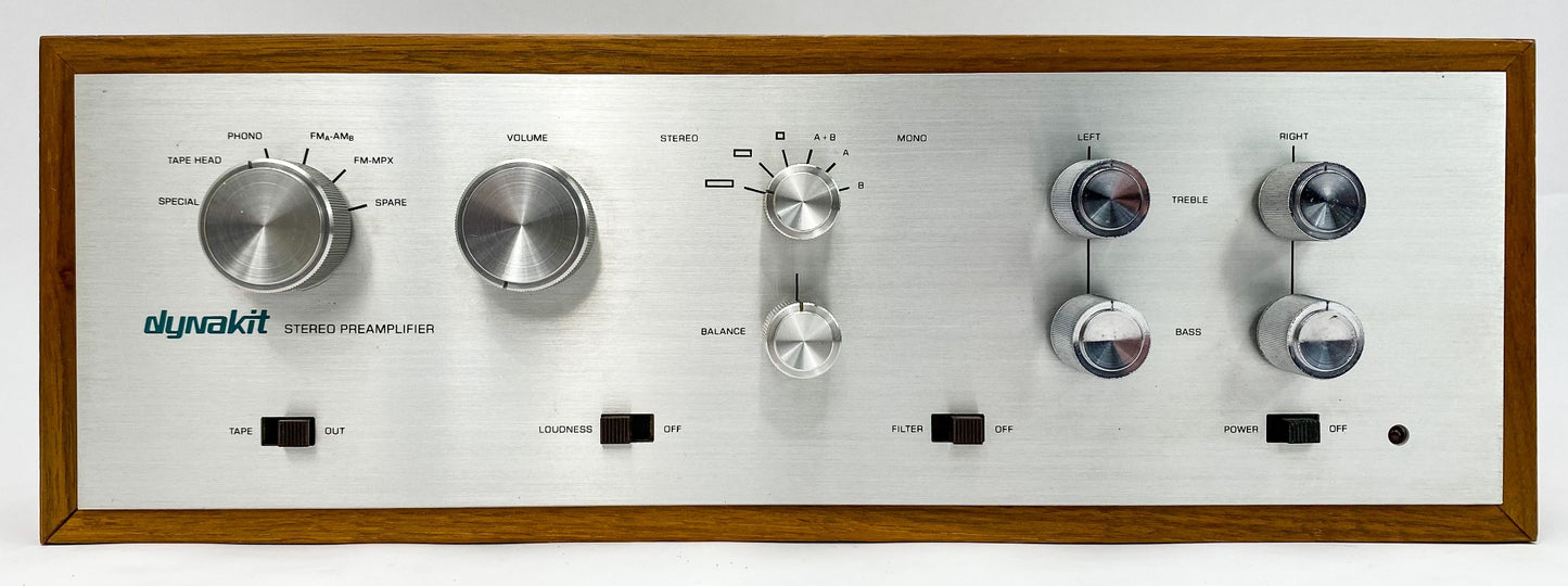 Dynaco PAS-3X Stereo Vacuum Tube Preamplifier w/ Wood Cabinet