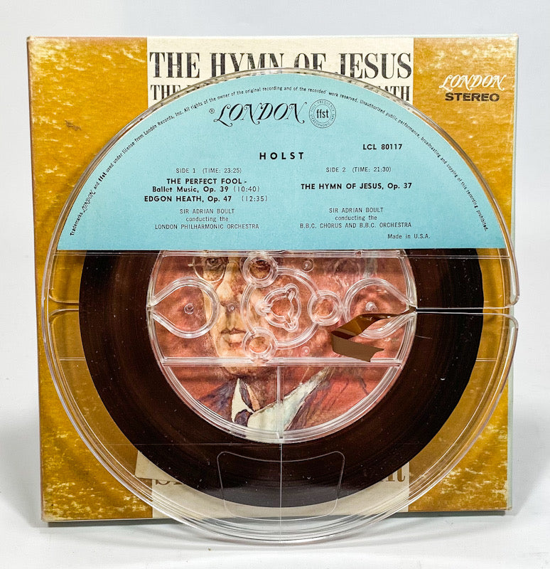 Hymn Of Jesus Gustov Holst Sir Adrian Boult Reel to Reel Tape 7 1/2 IPS London