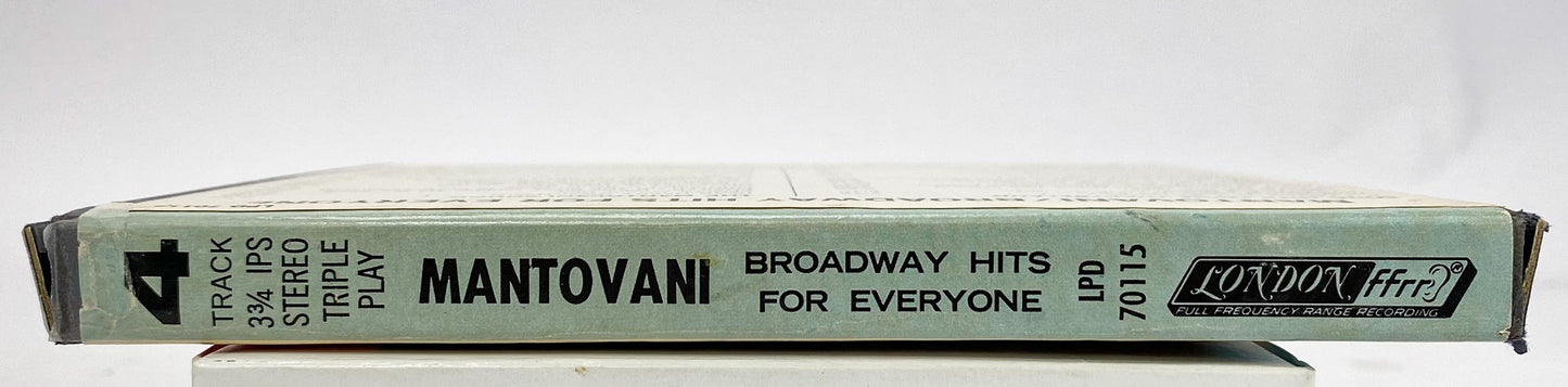 Mantovani Broadway Hits For Everyone Reel to Reel Tape 3 3/4 IPS London