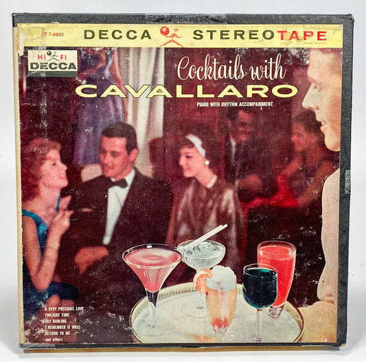 Cocktails With Cavallaro Reel to Reel Tape 7 1/2 IPS Decca