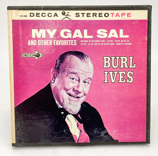 My Gal Sal And Other Favorites Burl Ives Reel to Reel Tape 7 1/2 IPS Decca