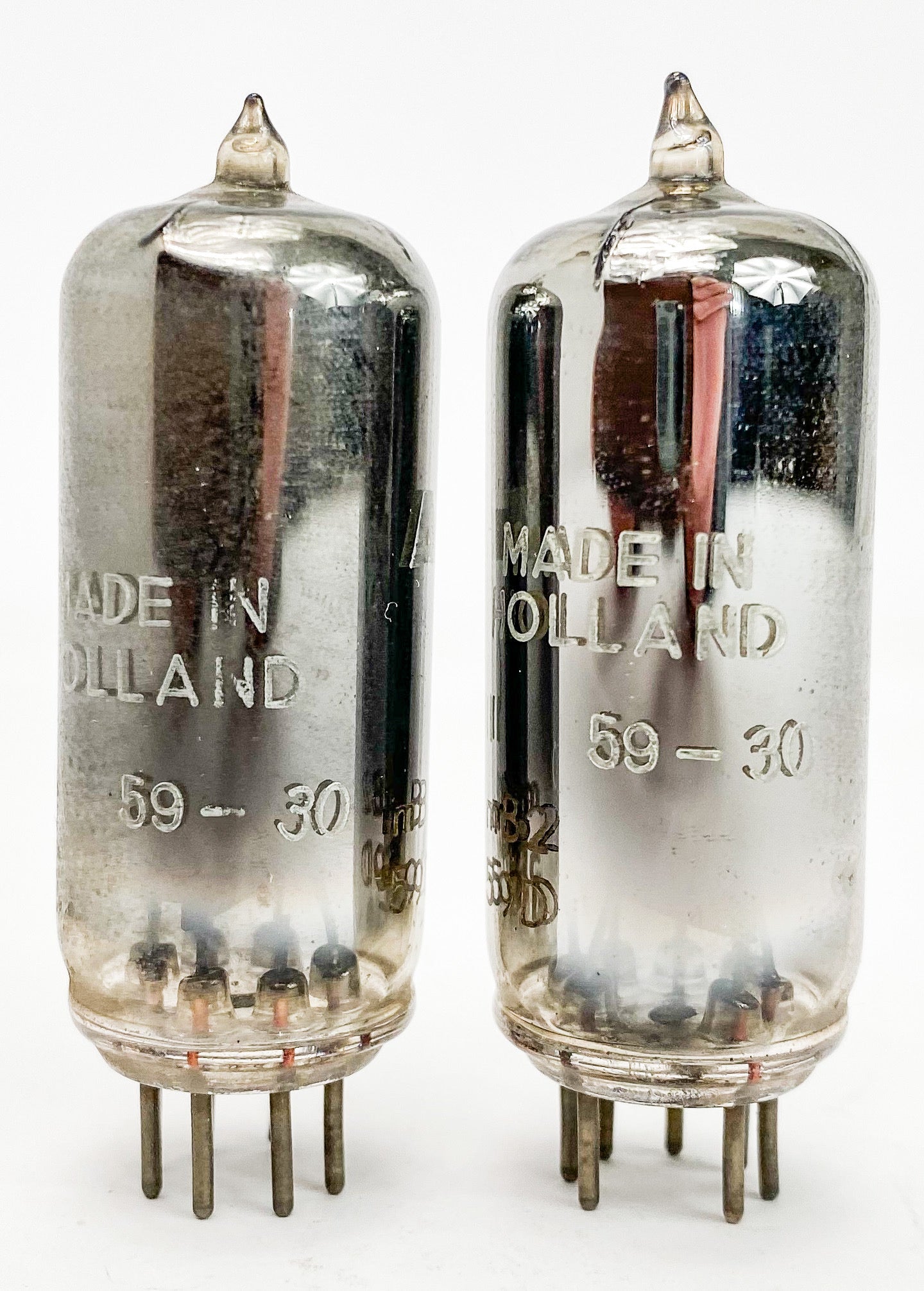 Amperex 0G3 / 85A2 Chrome Glass Matched Vacuum Tubes