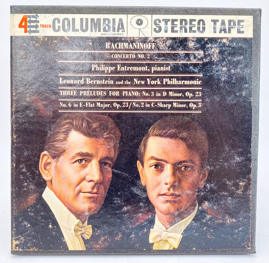 Rachmaninoff Concerto No 2 Bernstein Reel to Reel Tape 7 1/2 IPS Columbia