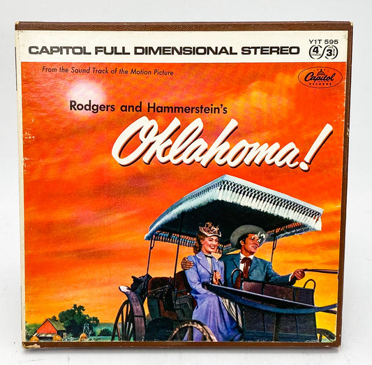 Oklahoma Soundtrack Rodgers And Hammerstein Reel to Reel Tape 3 3/4 IPS Capitol