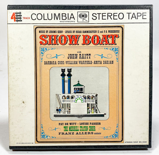 Show Boat by John Raitt, Jerome Kern and Franz Allers Reel Tape 7.5 IPS Columbia