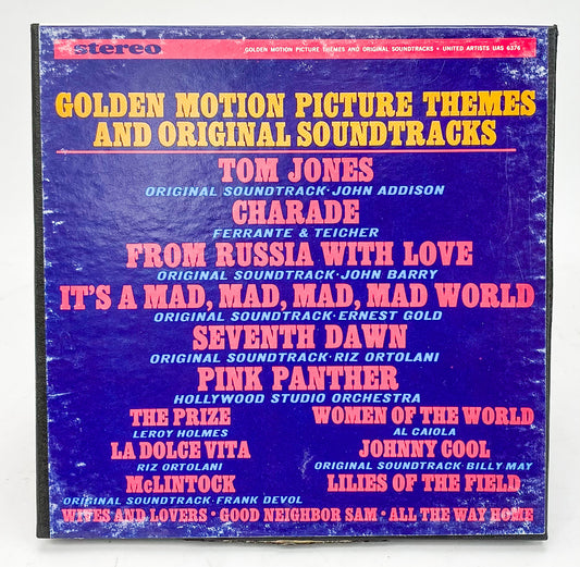 Golden Motion Picture Themes And Sound Tracks Reel to Reel Tape 7 1/2 IPS United