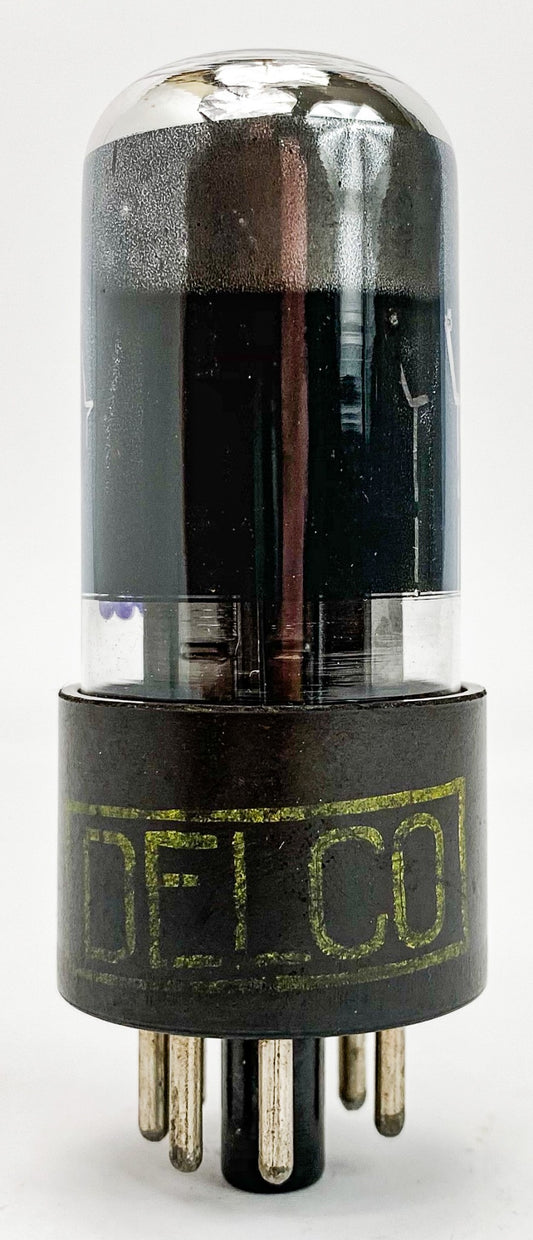 Delco 6V6GT Black Plate Chrome Top Vacuum Tube