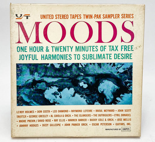 Moods / Sampler Series TwinPak Various Artist Reel to Reel Tape 7 1/2 IPS United