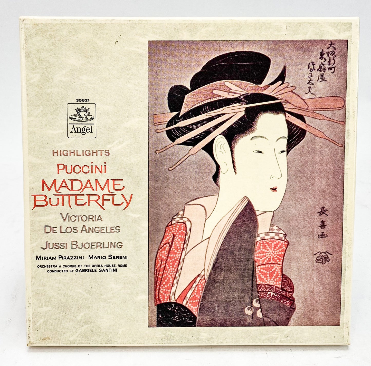 Puccini Madame Butterfly Highlights De Los Angeles Reel to Reel Tape 7.5" Angel