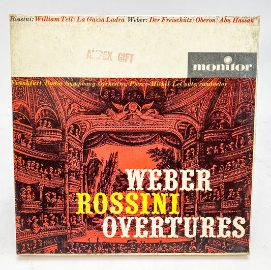 Rossini Weber Overtures LeConte Reel to Reel Tape 7 1/2 IPS Monitor Ampex Gift