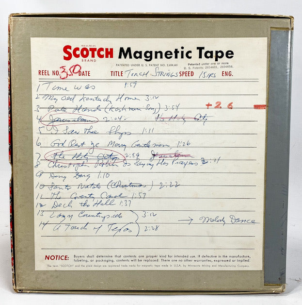 The Torch Strings Master 15 IPS 10 1/2" Reel to Reel Tape 350