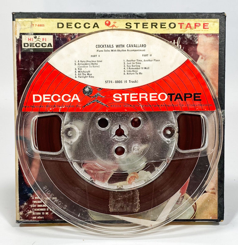 Cocktails With Cavallaro Reel to Reel Tape 7 1/2 IPS Decca