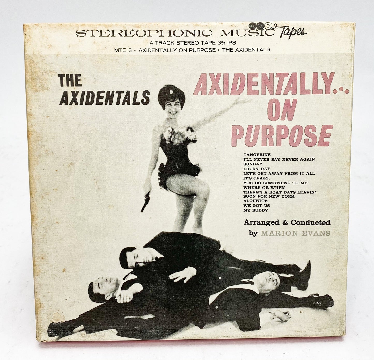 Axidentally On Purpose The Axidentals Reel to Reel Tape 3 3/4 IPS MusicTape