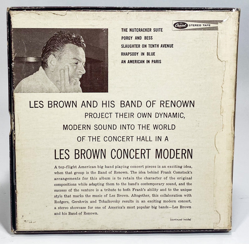 Concert Modern Les Brown Reel to Reel Tape 7 1/2 IPS Capitol Two Track