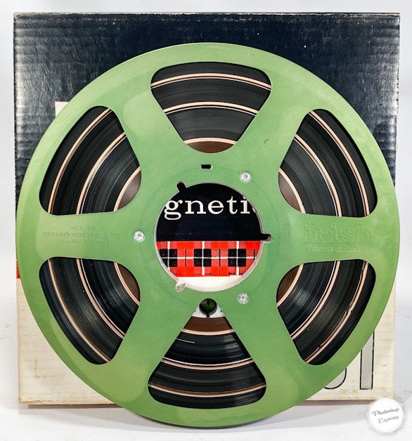 Cadillac Cartridge Master 10 1/2" Green Irish Reel to Reel Tape