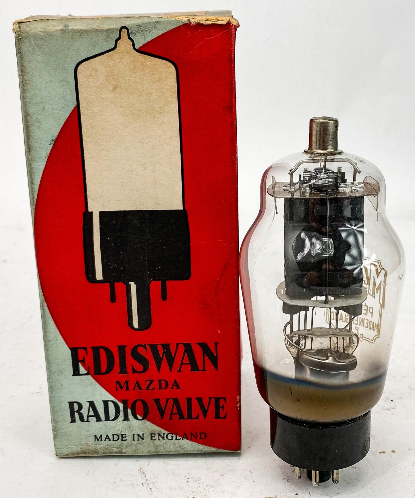 Ediswan / Mazda PEN 46 Black Plate Bottom D Getter Vacuum Tube Made In England *