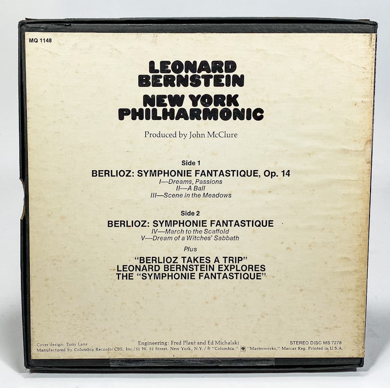 Berlioz Symphonie Fantastique by Bernstein Reel to Reel Tape 7 1/2 IPS Columbia