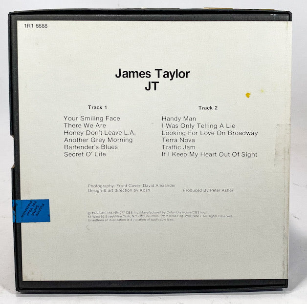 JT by James Taylor Reel to Reel Tape 3 3/4 IPS Columbia