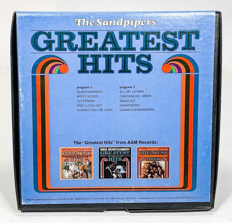 Greatest Hits by The Sandpipers Reel to Reel Tape 7 1/2 IPS A&M