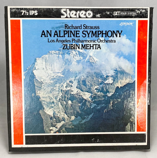 An Alpine Symphony Richard Strauss Mehta Reel to Reel Tape 7.5 IPS London Dolby