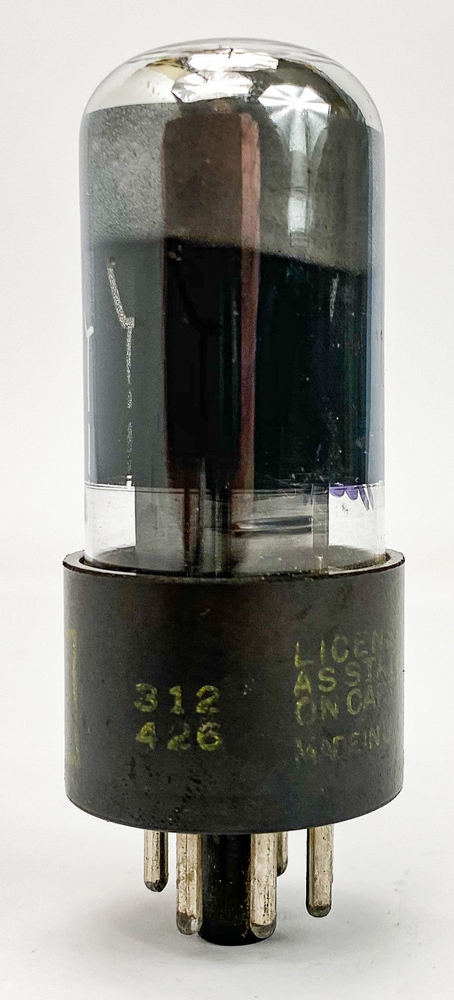 Delco 6V6GT Black Plate Chrome Top Vacuum Tube