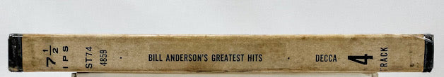 Greatest Hits by Bill Anderson Reel to Reel Tape 7 1/2 IPS Decca