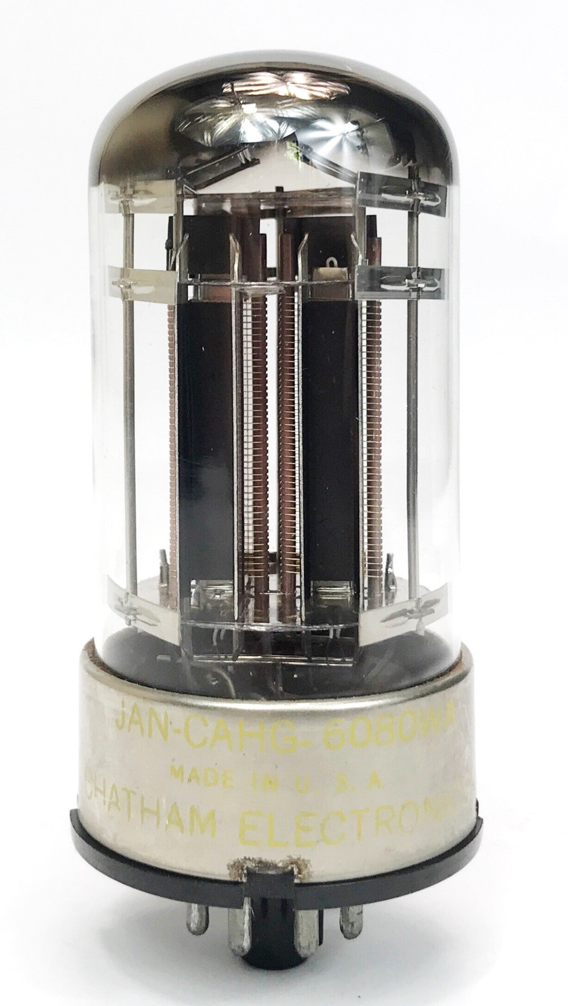 Chatham 6080WB Black Plate Dual D Getters Balanced Audio Vacuum Tube