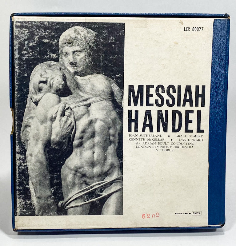 Handel Messiah Sutherland Bumbry Mckellar Ward Reel to Reel Tape 7.5 IPS London